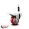 Service Caster 3'' Red Poly Swivel 7/8'' Expanding Stem Caster Total Lock Brake SCC-EXTTL20S314-PPUB-RED-78 - alternate 4